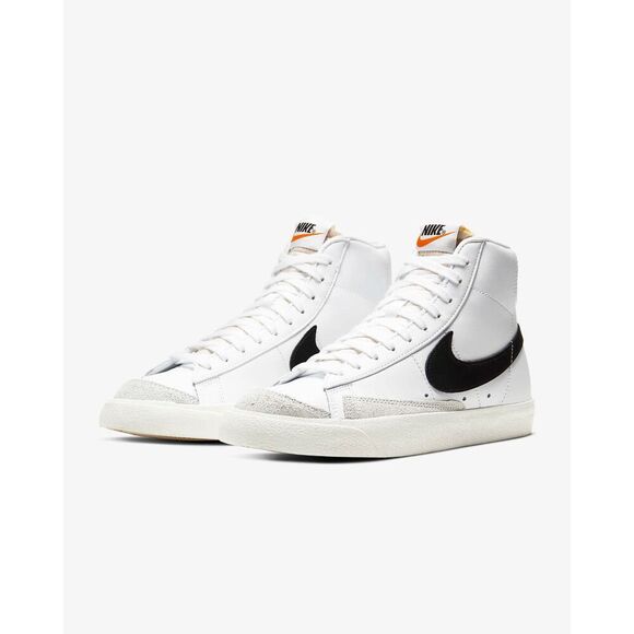 Nike Blazer Mid '77 CZ1055-100 Sneakers Women's 11.5 White Leather Shoes HAM179 - Picture 1 of 15